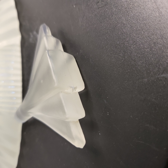 Silvestri Frosted Satin Glass Art Deco Perfume Bottle w/ Stopper - Picture 10 of 14